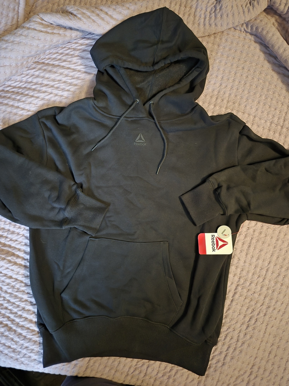 Reebok Identity Fleece Hoodie Mens XS Black